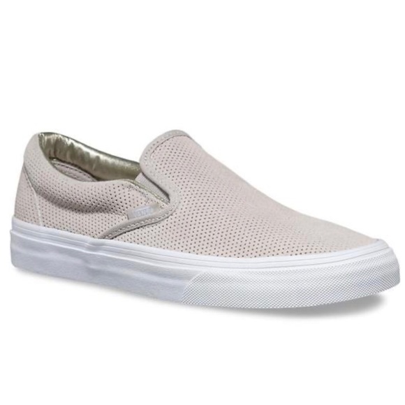 perforated slip on shoes
